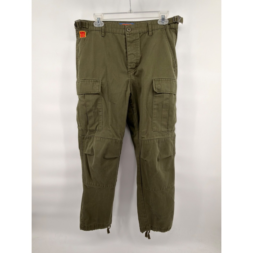 Empyre Relaxed Fit Cargo Pants Mens 30 Olive Green‎ Skate Baggy Y2K Streetwear